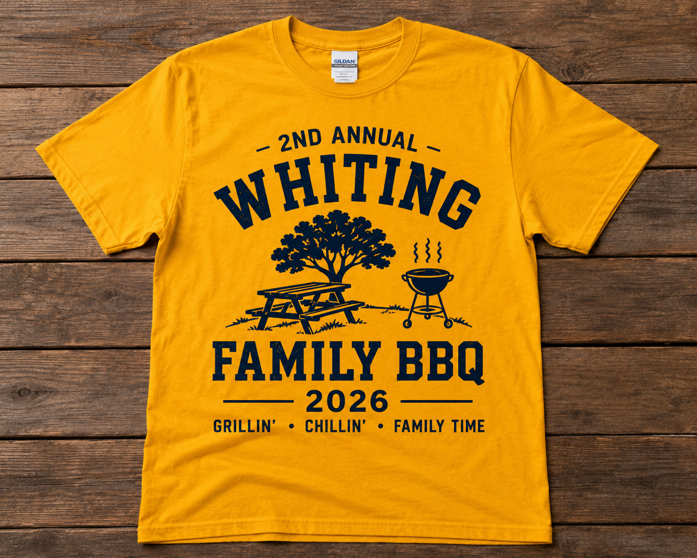 2026 Whiting Family BBQ T-Shirt